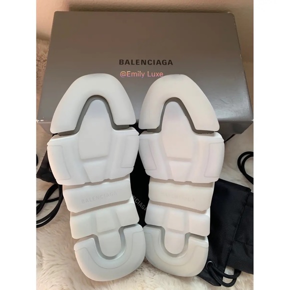 New authentic Balenciaga Women's Speed 2.0 sock knit grey white sneakers - Picture 5 of 9